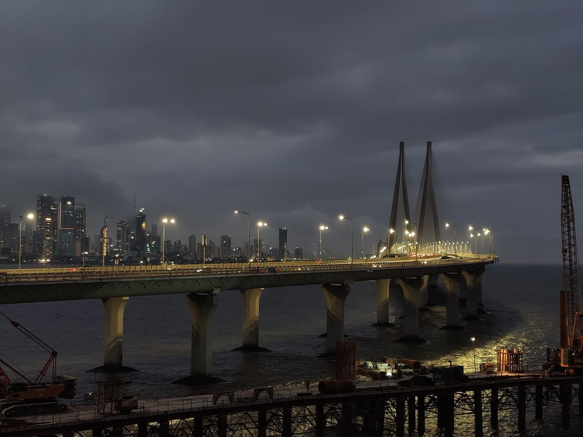 Mumbai skyline at dusk